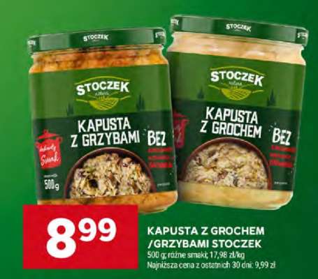 KAPUSTA Z GROCHEM /GRZYBAMI STOCZEK