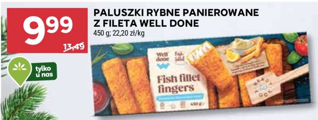 PALUSZKI RYBNE PANIEROWANE Z FILETA WELL DONE