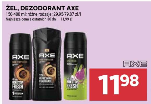 Żel, dezodorant Axe