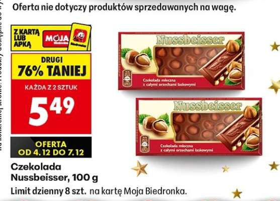 CZEKOLADA NUSSBEISSER 100 G