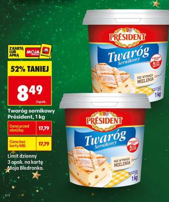 Twaróg sernikowy PRÉSIDENT 1 kg