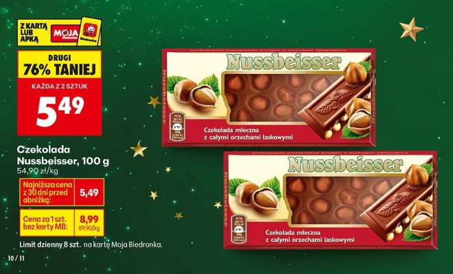 CZEKOLADA NUSSBEISSER 100 G