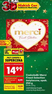 Czekoladki Merci Finest Selection świąteczne, opak. 250 g