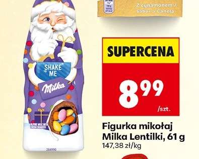 Figurka mikołaj Milka Lentilki, 61 g
