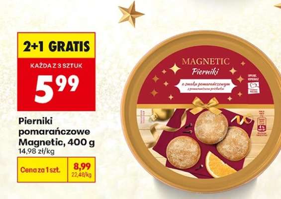 Pierniki pomarańczowe Magnetic, 400 g