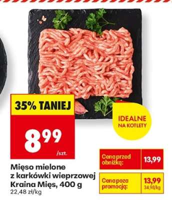 Mięso mielone z karkówki wieprzowej Kraina Mięs , 400 g