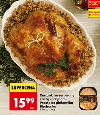 Kurczak faszerowany kaszą i grzybami Prosto do piekarnika Biedronka