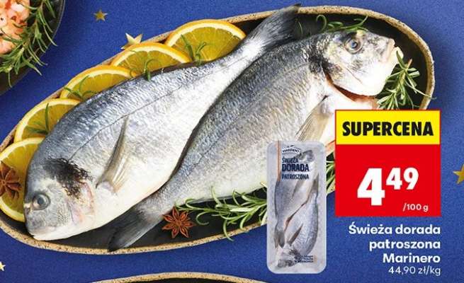 Świeża dorada patroszona Marinero