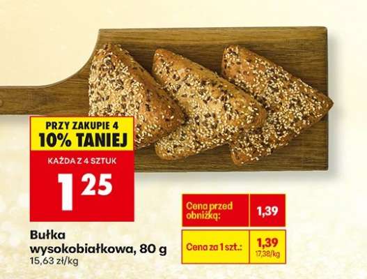 Bułka wysokobiałkowa 80 g