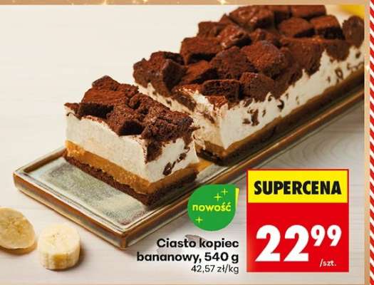 Ciasto kopiec bananowy, 540 g