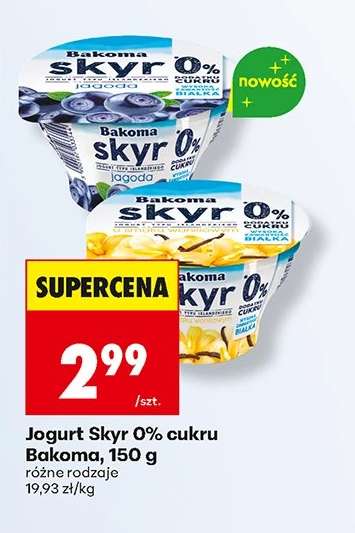 Jogurt Skyr 0% cukru Bakoma, 150 g