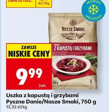 Uszka z kapustą i grzybami Pyszne Danie/Nasze Smaki, 750 g