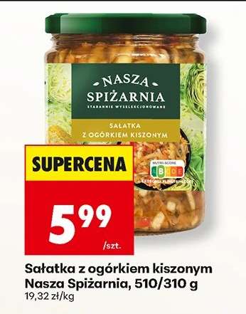 Sałatka z ogórkiem kiszonym Nasza Spiżarnia, 510/310 g