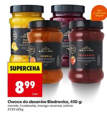 Owoce do deserów Biedronka, 410 g