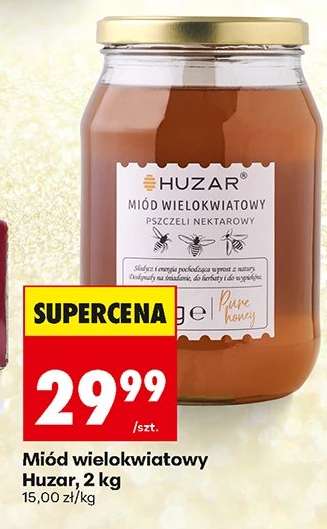 Miód wielokwiatowy Huzar 2 kg