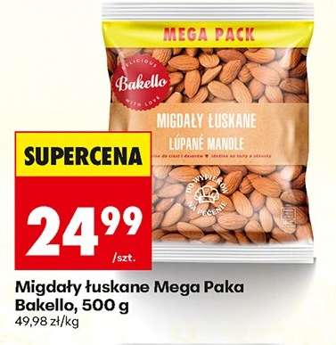 Migdały łuskane Mega Paka Bakello, 500 g