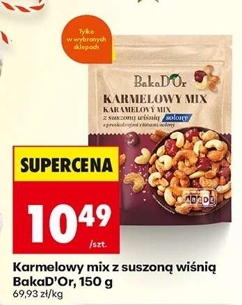 Karmelowy mix z suszoną wiśnią BakaD’Or, 150 g