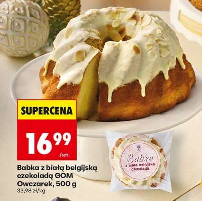 Babka z białą belgijską czekoladą GOM Owczarek, 500 g