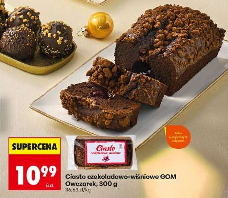 Ciasto czekoladowo-wiśniowe GOM Owczarek, 300 g