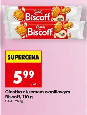 Ciastka z kremem waniliowym Biscoff, 110 g