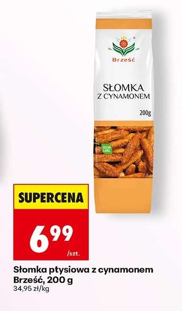 Słomka ptysiowa z cynamonem Brześć, 200 g