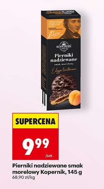 Pierniki nadziewane smak morelowy Kopernik, 145 g