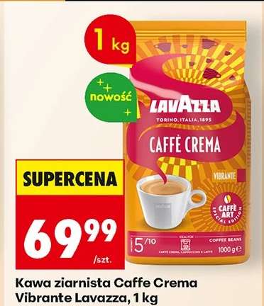 Kawa ziarnista Caffe Crema Vibrante Lavazza, 1 kg