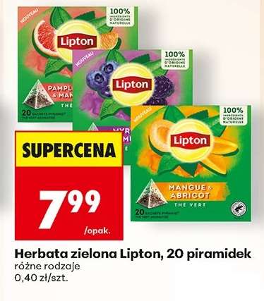 Herbata zielona Lipton, 20 piramidek