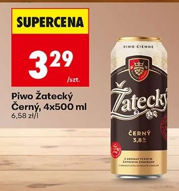 Piwo Żatecký Černý, 4x500 ml