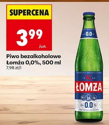 Piwo bezalkoholowe Łomża 0,0%, 500 ml