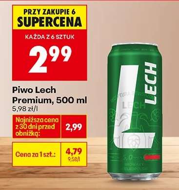 Piwo Lech Premium, 500 ml