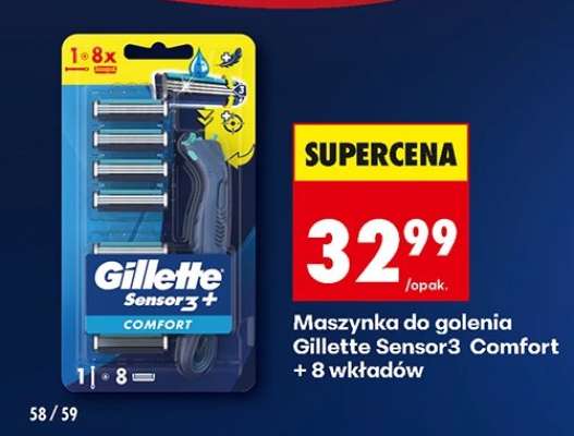 Maszynka do golenia Gillette Sensor3 Comfort + 8 wkładów