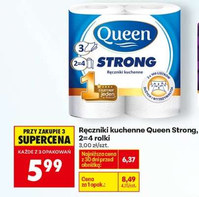 Ręczniki kuchenne Queen Strong , 2-4 rolki
