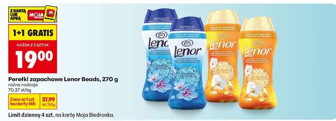 Perełki zapachowe Lenor Beads, 270 g