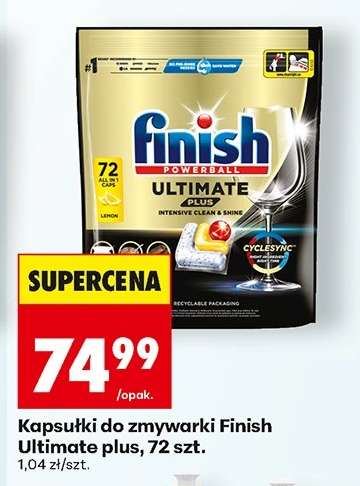 Kapsułki do zmywarki Finish Ultimate Plus, 72 szt.