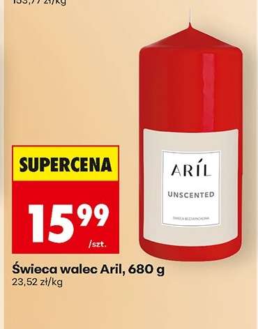 Świeca walec Aril, 680 g