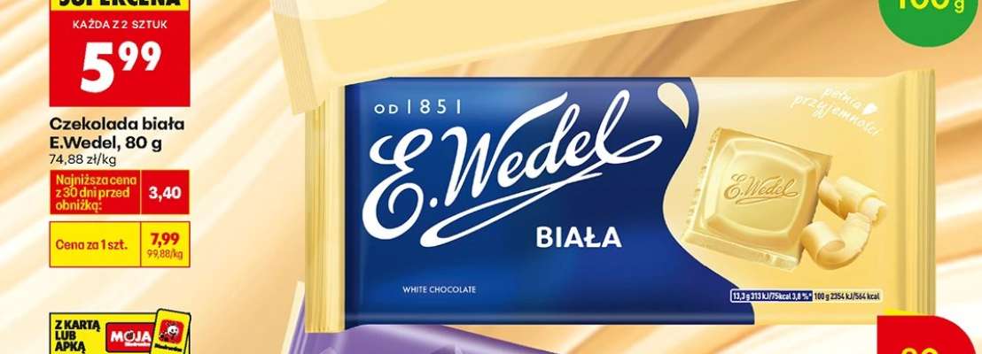 Czekolada biała E.Wedel, 80 g