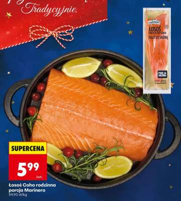 Łosoś Coho rodzinna porcja Marinero