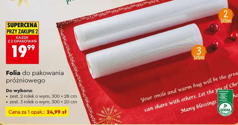 Folia do pakowania próżniowego