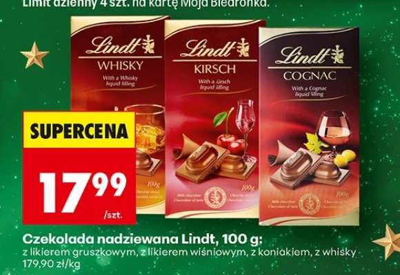 Czekolada nadziewana Lindt, 100 g