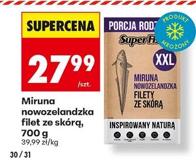 Miruna nowozelandzka filet ze skórą, 700 g