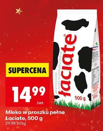 Mleko w proszku pełne łaciate, 500 g