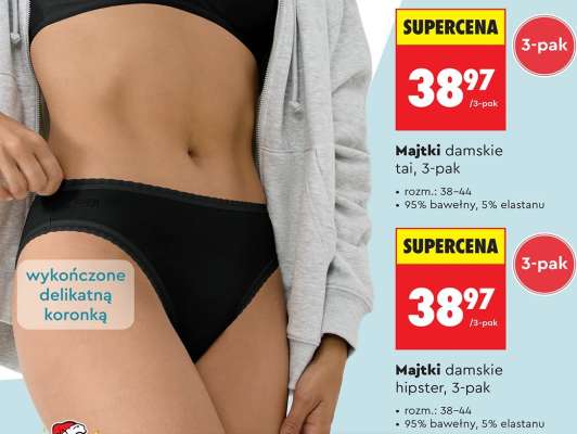 Majtki damskie tai, 3-pak