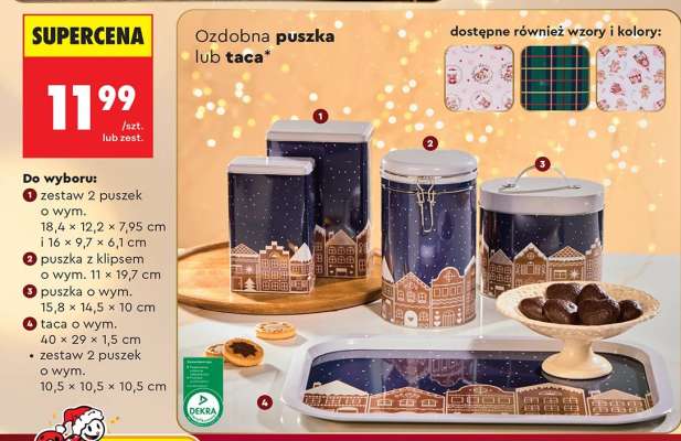 Ozdobna puszka lub taca