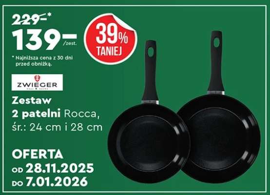 Zestaw 2 patelni Rocca, śr.: 24 cm i 28 cm