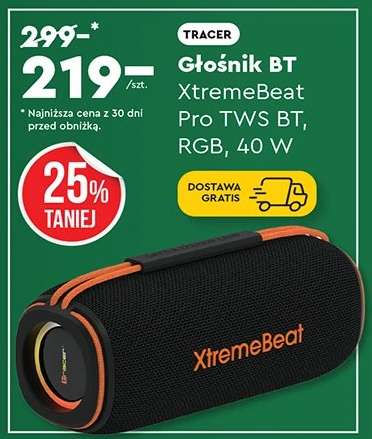 Głośnik BT XtremeBeat Pro TWS BT, RGB, 40 W