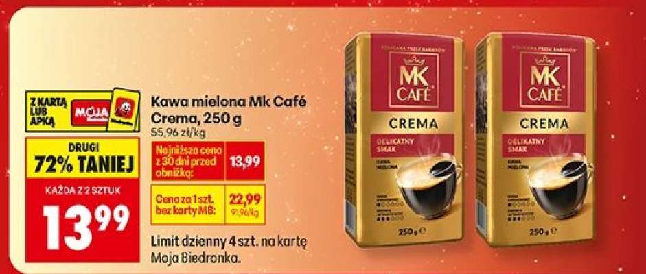 Kawa mielona MK Café Crema, 250 g