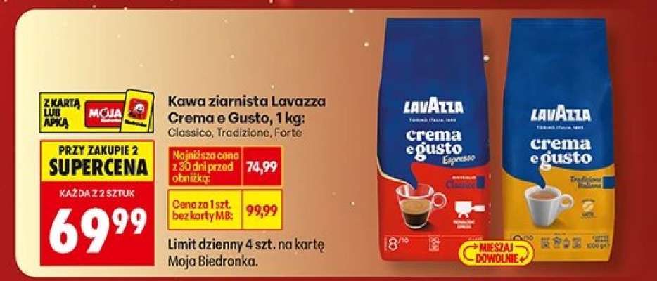 Kawa ziarnista Lavazza Crema e Gusto 1 kg