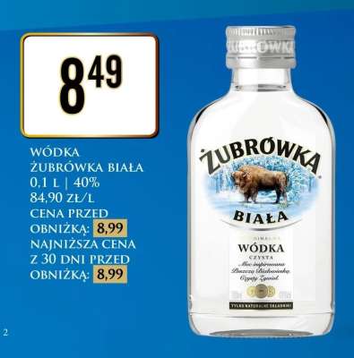 Wódka Żubrówka Biała