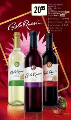 WINO CARLO ROSSI 3 RODZAJE